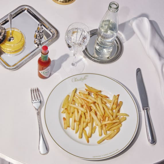 Flatware set for 6 people (36 pieces) Perles Silver plated